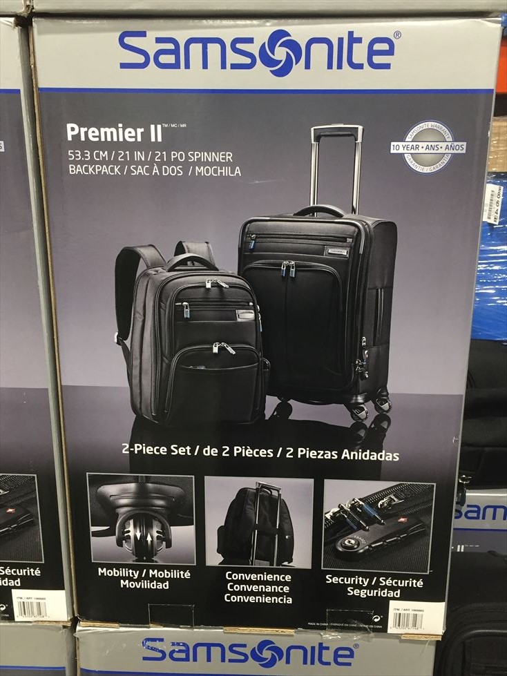 2018年2月にコストコで売られていたサムソナイトのスーツケース
